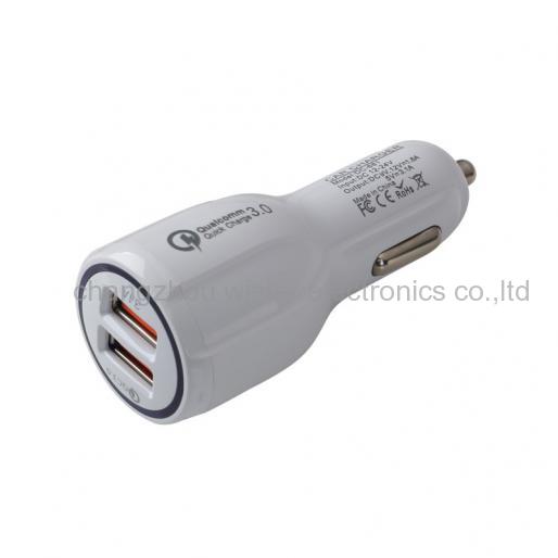 Wistar CC-1-03 Dual USB Car Charger Quick Charge 3.0 Adapter