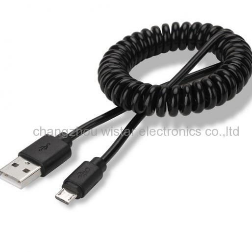 WISTAR SC-1-04 spiral Micro usb cable