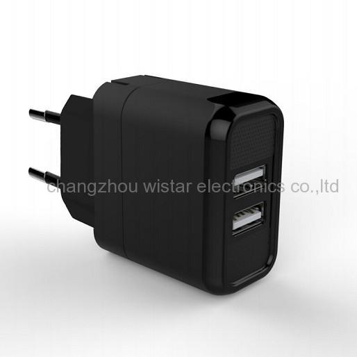 WISTAR WRD-604 travel charger with 2 usb ports