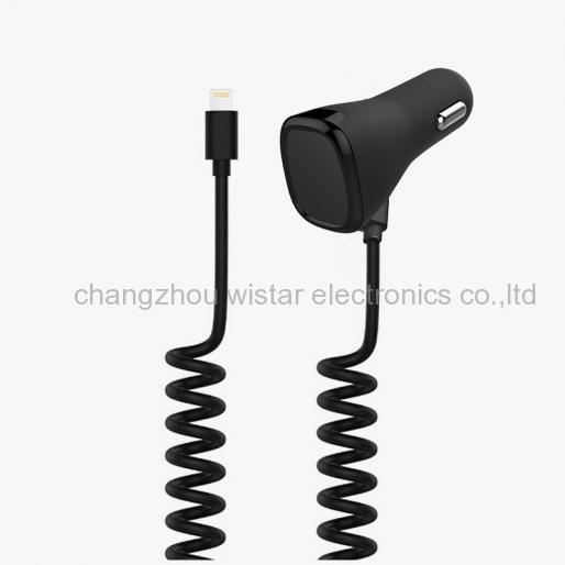 Wistar QRD 501 Car charger with spring cable
