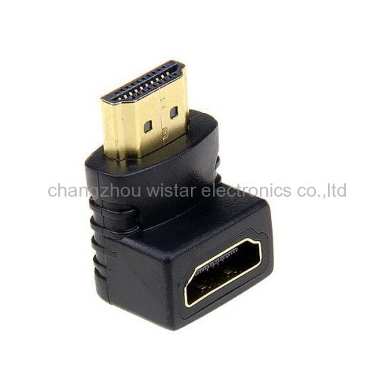 Wistar AP-3-08 HDMI male to Female 90 degrees adapter