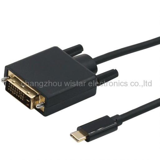Wistar SCN-02 USB C male to DVI male cable 4K 1080P