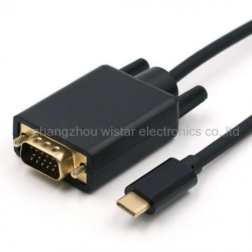 Wistar SCN-04 USB C male to VGA male cable 1080P