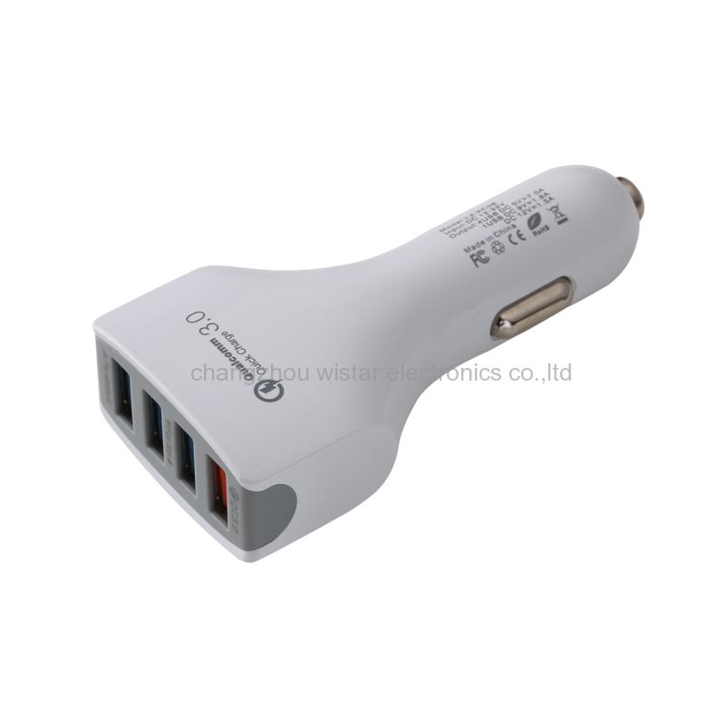 Wistar CC-1-02  QC3.0 Quick Charge With Four 4 USB PortS car charger