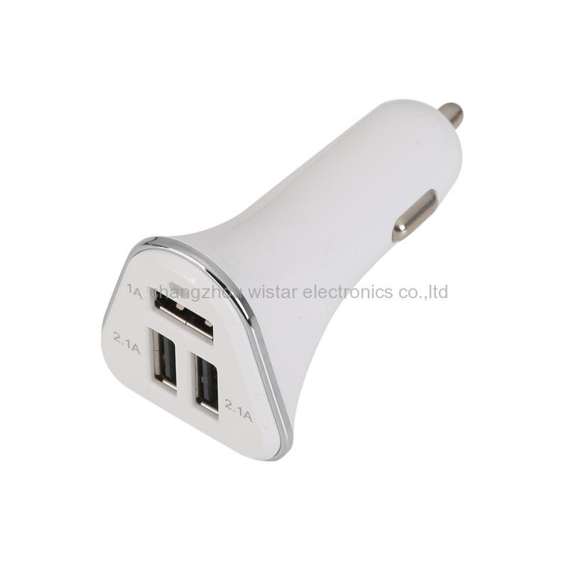 Wistar CC-1-11 3 Port USB In Car Charger 4.1a Fast Adapter