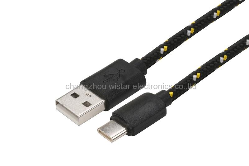WISTAR-SC-5-02 color braided Type c usb cable