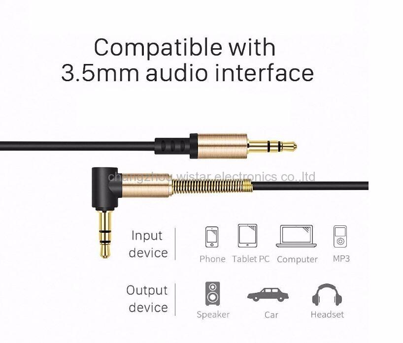 WISTAR AU-07 3.5 stereo spring aux cable