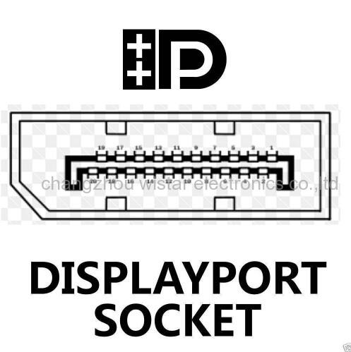 Wistar DP-01  DisplayPort Cable Plug to Plug HD Lead Display Port