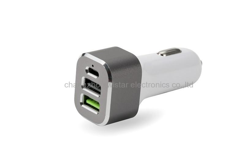 Wistar CC-1-05 USB C PD + Quick Charge QC3.0 car charger