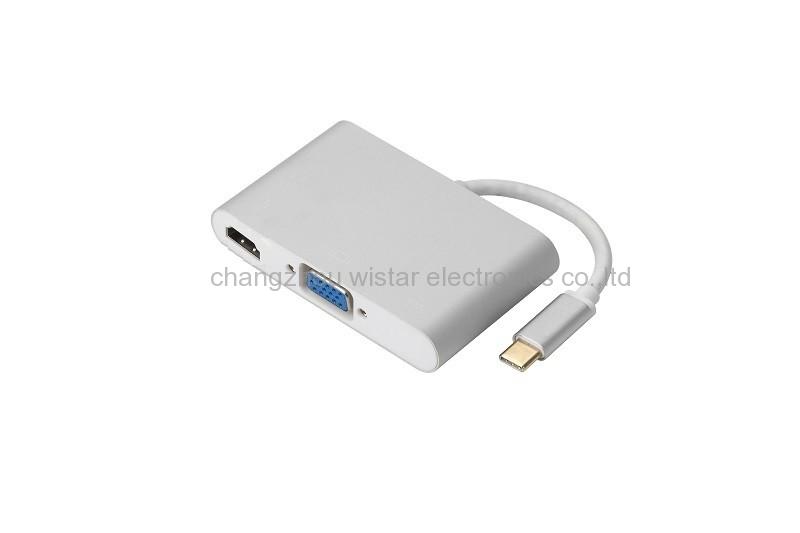 WISTAR TCA-02 USB C to HDMI VGA Adapter