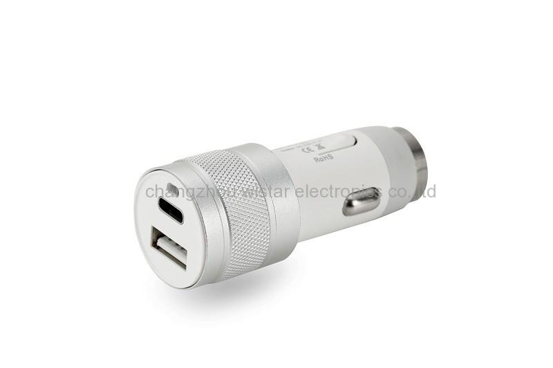 Wistar CC-1-05 USB C PD + Quick Charge QC3.0 car charger