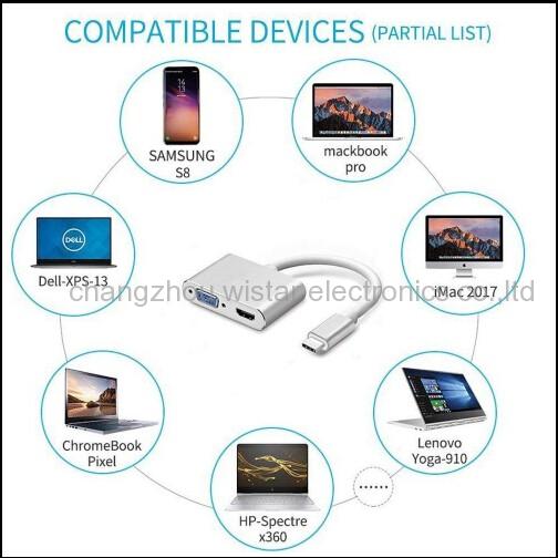 WISTAR TCA-031 Type c to HDMI VGA hub