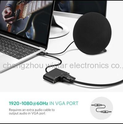 WISTAR TCA-02 USB C to HDMI VGA Adapter