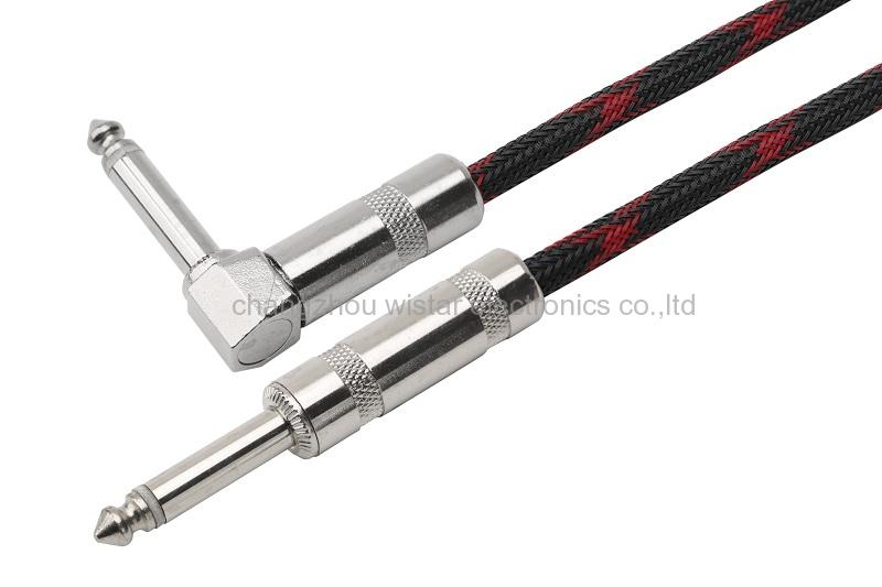 Wistar AU-201 MONO 6.35mm to 6.35mm 1/4" TS Jack Male to Male cable
