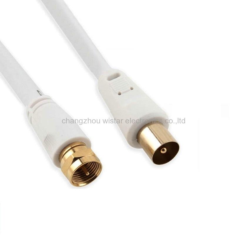 Wistar TV-01 White 9.5mm Male to Male cable