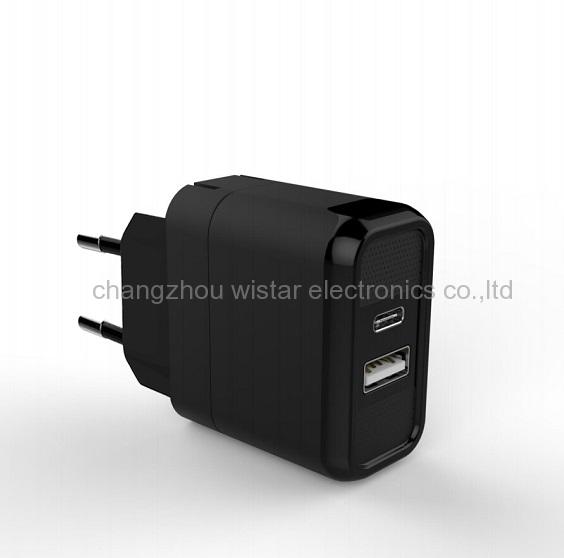 Wistar PTC-02 PD Quick Charge 3A Type-c Usb Charger