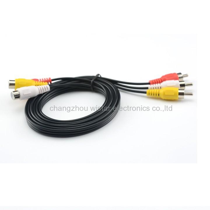 Wistar RC-04 3RCA 3 RCA Male M/M Stereo Audio Video DVD HDTV AV Cable