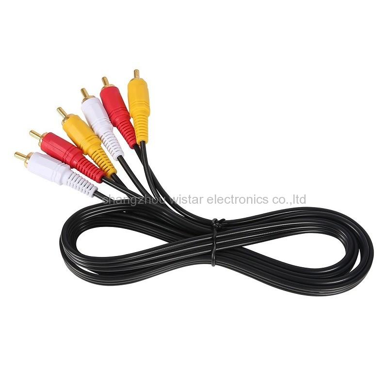 Wistar VD-02 AV 3RCA to 3RCA Extension Cable - Male to Male